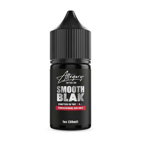 Allegory SMOOTH BLAK - черная краска для татуировки (1oz) alsmblk1oz